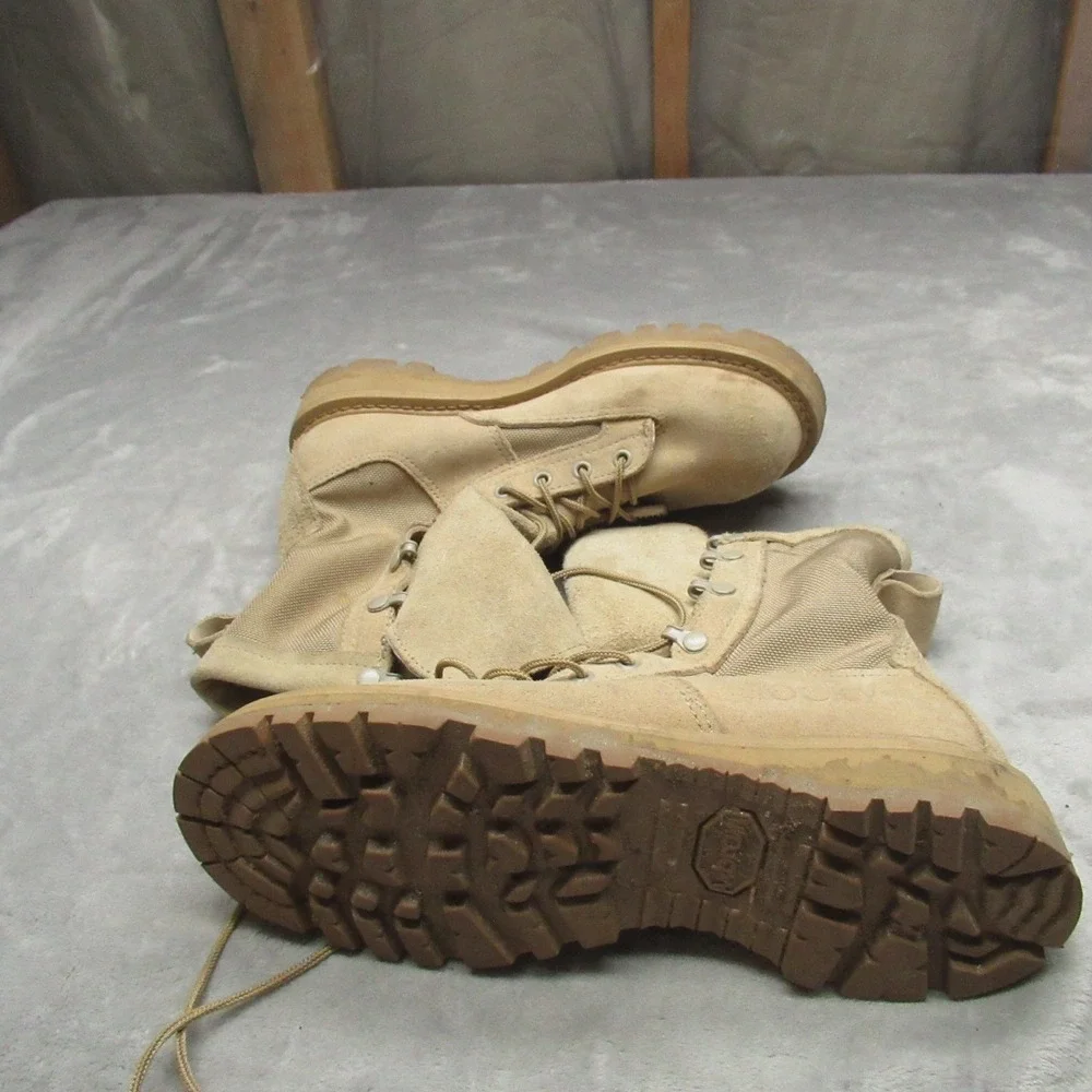 Rocky Combat Boots Mens 5.5 R Tan‎ Suede Gore-Tex Military Tactical Outdoor 790G